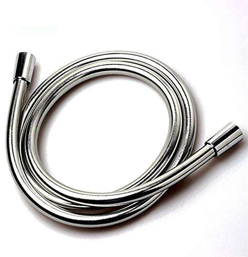 Duschschlauch,Brauseschlauch PVC-flexible Brauseschlauch Silber PVC-Schlauch for Handheld Showerhead Bad Plumbing Hose(40cm)