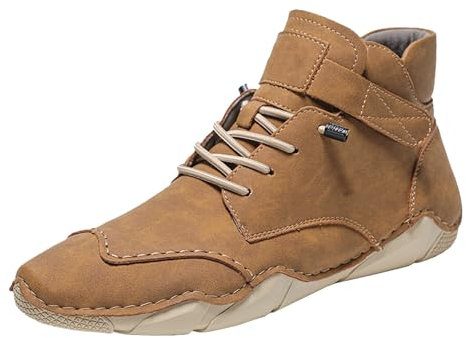 Hohe Turnschuhe für Herren – Herrenschuhe für Herren, britische High-Top, klobige Sneaker, handgefertigte hohe Stiefel, Schuhe, leichte, rutschfeste Schuhe, atmungsaktiv, Freizeitschuhe,