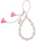 Xinjoduz 1 PCS Phone Beads Crystal Beads Mobile Phone Chain Camera Charm Strap Non-slip Phones Lanyard Wrist Strap Creative Crystal Flower Pendant Phones Charms Detachable Bracelet Straps (Pink)