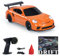 wheelfun Voiture de dérive télécommandée 1/43, mini voiture de course 4WD, jouet sans fil, lumières de trafic, cône de sécurité, jouet pour enfants avec lumières LED, toupie cadeau