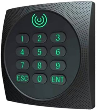 Correa KR602M Wiegand 34/26 Bit RFID-Lesegerät 13,56 MHz Mi-Lesegerät für Zugangskontrolle, Unterstützt Karten-NFC-Passwort mit Tastatur-LED