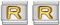 Laroal 2er-Pack Charm-Links für handgefertigte Armbänder, italienische Charms, Goldener Buchstabe AZ, modularer Charm für 9 mm abnehmbare Nomination-Armbänder (10 x 9 mm, Buchstabe R)