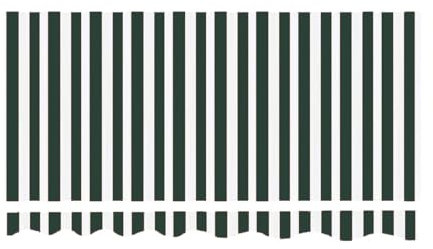 ERHNGL Toldo de Rayas de Repuesto, retráctil, Manual, de 2 m, 3 m, 4 m, 4 m y 6 m, para Exteriores, Impermeable (Verde, 500 x 300 cm)