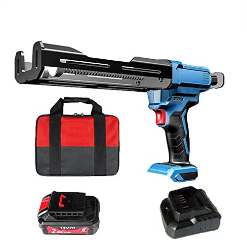 Pistolet à calfeutrer électrique 12 V – Applicateur époxy automatique sans fil à double composant avec batteries Li-ion et chargeur inclus
