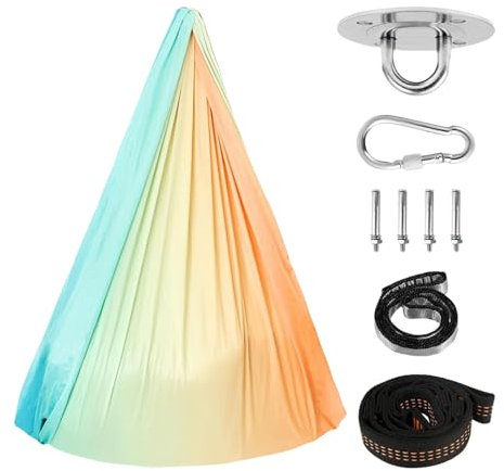 saibunratus sensorial para Interiores – sensorial para Adultos, Cama elástica de Doble Capa para Patio Trasero
