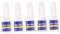 SAFIGLE 5Pièces Colle à Ongles Pinceau pour Nail Art Domicile Salon