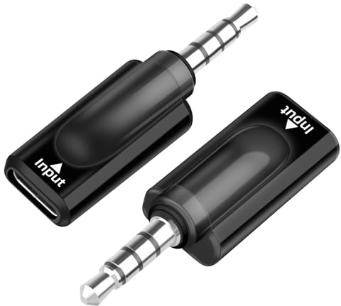 GELRHONR USB C Klinke Adapter,Aux USB C Buchse auf 3.5mm Stecker Kopfhörer Adapter für Kopfhörer, PC, Laptop, Mac, Smartphone,2 Stück