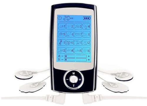 VitalNervStimulator 3.0 Wiederaufladbares Digitales Massagegerät mit 16 Massagemodi, LCD - Anzeige, Ganzkörper - und Rückenmassage für Schmerzlinderung an Schultern, Taille und Gesäß