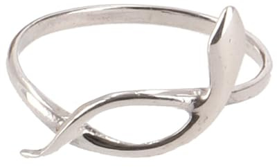 Zarter Silberring mit stilisiertem Gecko, filigran, 925 Sterling Silber