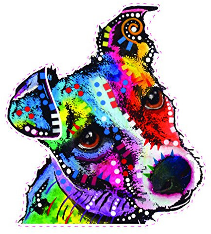 Enjoy It Dean Russo Jack Russell Terrier Autoaufkleber, 2 Stück