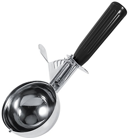 Cuillère Gâteau aux Fruits Dessert Crème Glacée Scoop Cuisine en Acier Inoxydable Melon Souple en Silicone Poignées À Main Déclencheur Libération Cuillère à Pelle