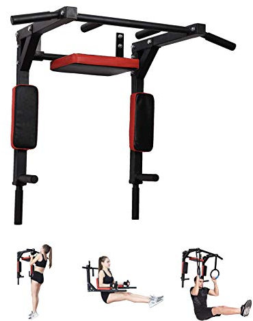 Pull up Fitness Pullup Fitness Barra de tracción, Unisex Adulto, Negro, Talla única
