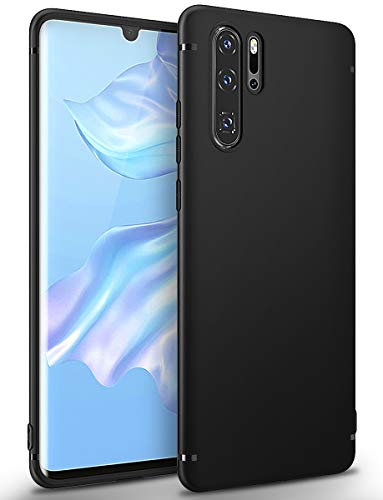 BENNALD Hülle für Huawei P30 Pro, Soft Silikon Schutzhülle Case Cover - Premium TPU Tasche Handyhülle für Huawei P30 Pro (Schwarz,Black)