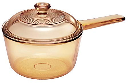 VISIONS Kasserolle mit Stiel, 1 l, Glaskeramik