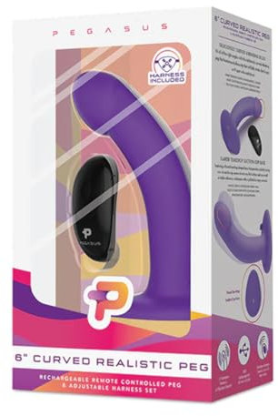 Glas Pegasus gebogene realistische Peg, schwarz, 15,2 cm