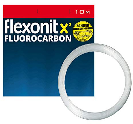 Flexonit Unisex – Erwachsene 10C4050801049155C10 Vorfachmaterial Profi-X² Fluor-Zander 0,45mm 10m 12,1kg, Bunt, Normal