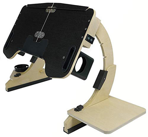 Laptoptisch fürs Bett, höhenverstellbar faltbar Laptopständer Betttisch Frühstücktisch Notebookständer Pflegetisch Notebook Tisch Couch Laptop Tablett Ständer,Schwarz