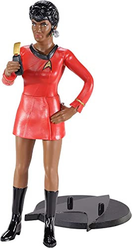 The Noble Collection Star Trek: The Original Series Bendyfigs - Uhura - Noble Toys 19cm Bendable Posable Collectible Doll Figure with Stand and Mini Accessories