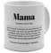 XL Tasse mit Definition: Mama - Tasse mit Spruch, Wörterbuchtasse, Geschenktasse, witzig, Kaffeebecher, Becher, Tasse, Becher - Farbe Weiß