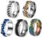 HoveeLuty Finger Rings Bottle Openers Titanium Steel Bottle Opener Ring Novelty Beer Opens Equipment Creative Gift Corkscrew Rings for Party 5pcs