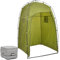 vidaXL Tragbare Campingtoilette mit Zelt Manuelle Spülung Mobile Chemietoilette WC Eimer Reise Klo Toilette Outdoor Wohnmobil Caravan Camping 10+10 L