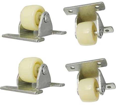Möbelrollen klein, Bockrolle Niedliche Geräuschlose Räder klein Nylon Bockrolle 25mm Schubladen Bockrolle,Für Blumenständer klein Möbel zum Erweitern für Bettkasten No Noise (8 Stück)