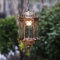 SHZICMY Antik Hängeleuchte Laterne Pendellampe Gartenlampen Licht Kronleuchter Schlafzimmer Wohnzimmer Bar Cafe Dekor Pendelleuchte