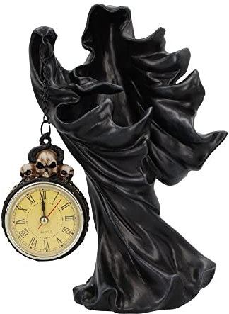 Nemesis Now Time Flies Reaper Figur 26,5 cm, Harz, schwarz, Gothic-Senmann Horrorfigur, perfekte Ergänzung zur Horror-Kollektion, aus feinstem Harz gegossen, fachmännisch handbemalt