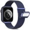 Higgs Metal Strap Compatible with Apple Watch Straps 10 42mm 40mm 38mm 41mm Women Men,Dual Magnetic Adjustable Replacement Band for iWatch Ultra/Ultra 2,Series 9 8 7 6 5 4 3 2 1 SE,Fashion Strap Blue