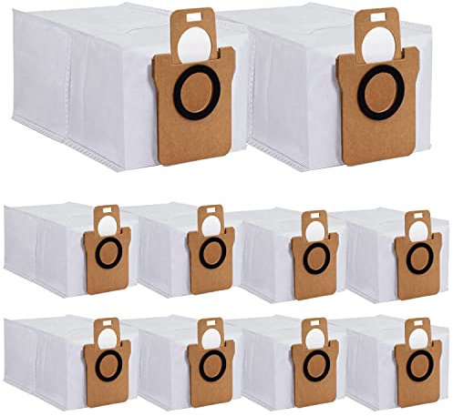 Asdazrxy Lot de 10 sacs à poussière pour aspirateur Dreame L10s Ultra - Grande capacité de 2,5 l - Kit d'accessoires pour robot aspirateur Dreame L10s Ultra, L10 Ultra, Xiaomi X10+