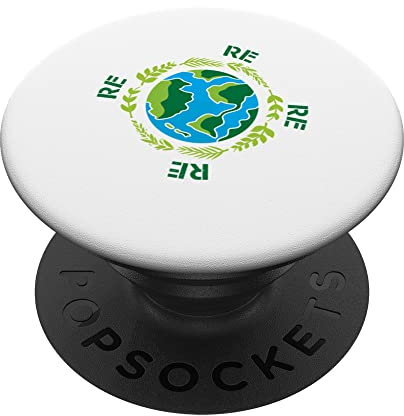 Recycle Reuse Renew Rethink Earth Day Umweltaktivismus PopSockets mit austauschbarem PopGrip