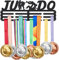 SUPERDANT Judo Medaillenhalter Für Judo Frauen Sport Medaillen Aufbewahrung Wandhalterung Band Ausstellungshalter Medaillen Halter Dekoration Eisenhaken Geschenke Für Sportler