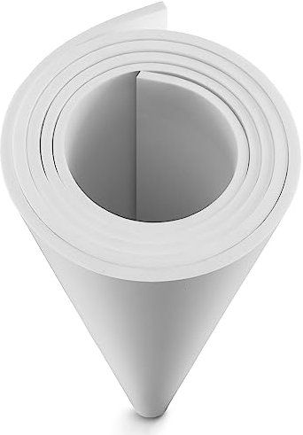 MEARCOOH Espuma EVA Blanca 6mm, 150cm*90cm Cosplay Espuma EVA Grande, 1PCS Esponja EVA Densidad 86kg/m3 para Cosplay, Manualidades, Proyectos DIY (Blanco 6mm)