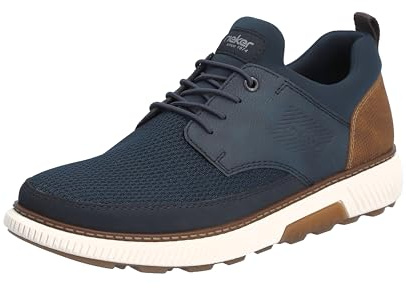 Rieker Herren Slipper B3354-14 blau Gr. 46