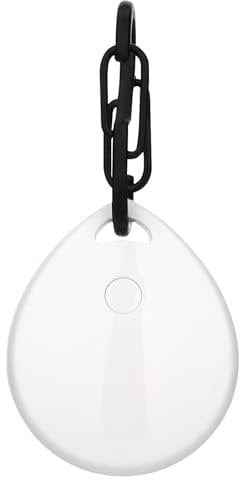 PetFere Bluetooth Item Finder, Air Tag, Compatible with Apple Find My(iOS Only), Replaceable Battery, Tracker Tag with Alarm Reminder for Key, Wallet, Remote, Luggage, Pet, White