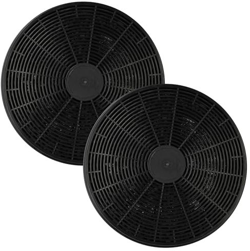 vhbw 2x Aktivkohlefilter kompatibel mit Respekta CH 44060-60 GA, CH4090GN, CH4060GN, CH 4138 IX C Dunstabzugshaube - 17,5 cm