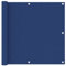 vidaXL Ecran de Balcon Brise-Vue Brise-Vent de Jardin Ecran de Protection Ecran d'Intimité Confidentialité Extérieur Bleu 90x400 cm Tissu Oxford
