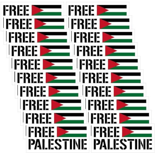 Autocollants De Fenêtre De Voiture De Palestine Gratuits 20pcs Autocollants De Drapeau De Palestine Gratuits Pour Les Valises De Pare-chocs Autochton