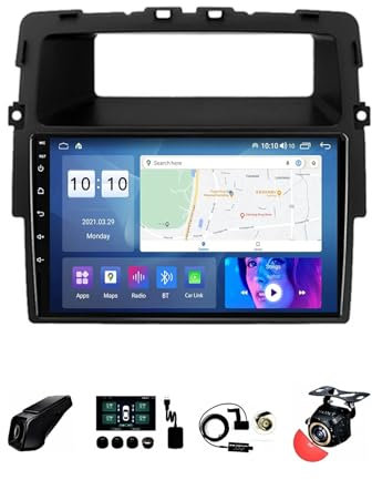 9 Pulgadas Doble Din Android 12 Radio de Coche ,para Nissan Primastar J4 / Opel Vivaro X83 / Renault Trafic 2 II ,con CarPlay Cámara de Respaldo Controles del volante Bluetooth GPS Navi FM ( Size : Y3
