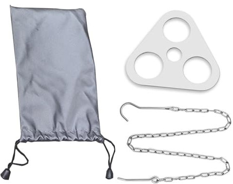 1 Pièces Trépied pour Brasero, Barbecue en Acier Inoxydable, Trépied avec Chaudière, pour Accrocher des Accessoires de Cuisine de feu de Camp de Camping Portables en Acier Inoxydable