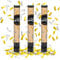 OH YEAH - 3 Unidades - Cañón Confeti Dorado y Plata 50 cm - Confeti Gala - Boda - Fiesta - Eventos - Gala - Cañón Fiesta 50 cm - FÁCIL USO