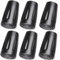 Herreicher Trekkingstöcke Zubehör Alpenstock Spitze - Profi Wanderstöcke Ersatzspitzen Trekkingstock Gehstock Gummispitzen Nordic Walking Pads für EIS, Kies und verdichteten Schmutz (Schwarz, 6PCS)