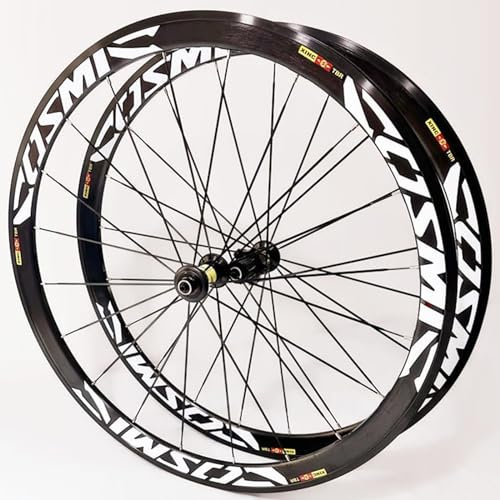 Rennrad Laufradsatz 700C*23C-25C-28C 40/50MM Aluminiumlegierung C/V Bremsfelgenfreigabe Für 7 8 9 10 11 Geschwindigkeit Schnelle 20H Naben 120 Klicks B,700C-40MM