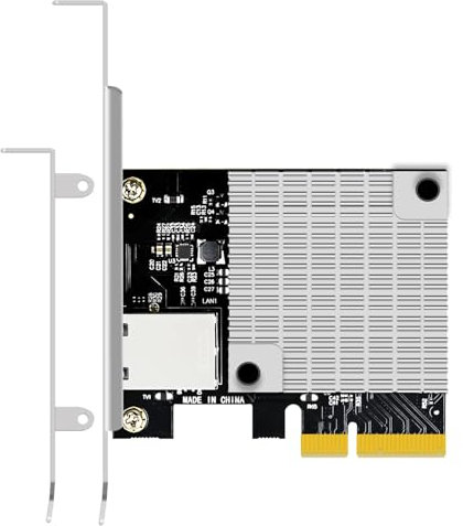 GLOTRENDS ST7357 10Gb RJ45 Ethernet Netzwerkkarte mit Marvell AQtion AQC107 Controller, PCIE 3.0 X4 Schnittstelle, Kompatibel mit MAC OS/Windows/Linux/ESX