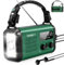 Radio météo d'urgence (Condor 1) NOAA/AM/FM avec batterie externe portable de 74 000 mWh, chargement USB-C/solaire/manivelle, alarme SOS, lampe de poche, lampe de lecture et kit de poignée de survie