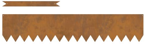 vidaXL Bordures de pelouse 30 pcs Marron 100 x 0.5 x 20 cm, Jardin et terrasse, déco Moderne, Bordure Robuste, Style extérieur, Touche printanière