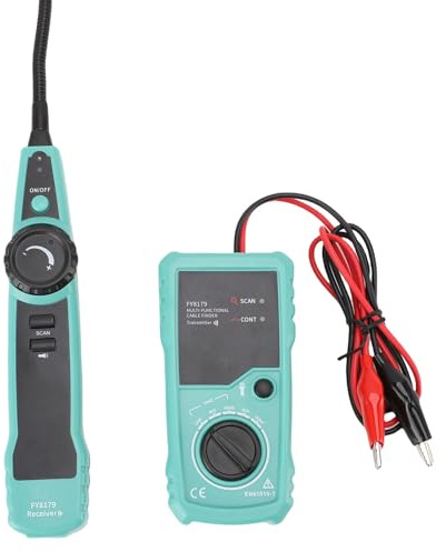Erdkabelsuchgerät, Kabeltester mit max. 2,1 m Suchtiefe, Leitungssuchgerät, Kabelbruchsuchgerät, 3000 m Suchlänge für Stromkreise, Rohrleitungen, Hundezäune, Erdkabel