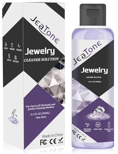 JeaTone 250ML Ultraschallreiniger Konzentrat | Ultraschallreiniger Reinigungslösung, Reinigung von Brillen, Schmuck, Zahnersatz, Uhren im Ultraschallbad