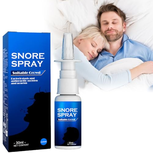 Gegen Schnarchen Einen Ruhigen Spray,Schnarchgeräusche Schnarchen Erholten Schlaf Spray,Stop Schnarchen Spray,Anti Schnarch-Spray für Männer und Frauen,30ML
