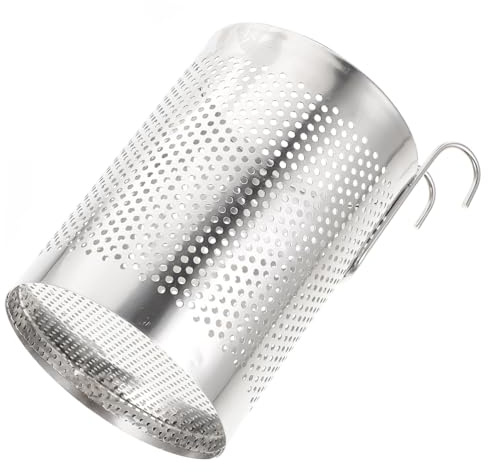 NUOBESTY Organizador de Cubiertos Acero Inoxidable Soporte Colgante para Palillos Cucharas y Tenedores Escurridor Cocina con Diseño de Malla para Drenaje